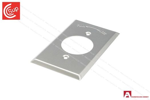 American Denki  161S Stainless Wall Plate for Receptacle