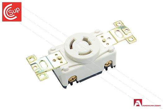 American Denki 3220-IV LOCKING TYPE RECEPTACLE  3P(3P,3W ) 20A 250V