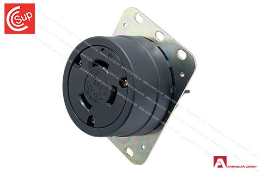 American Denki 3620 LOCKING TYPE RECEPTACLE 3P(3P,3W ) 60A 250V