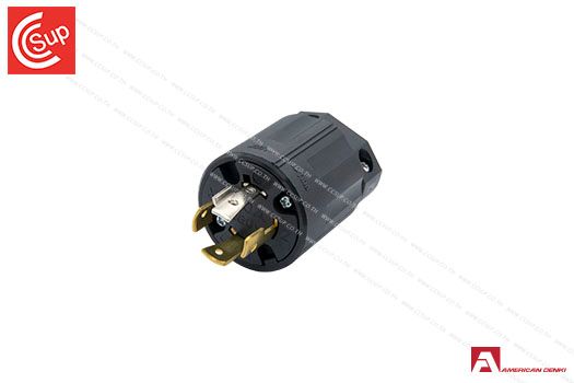 American Denki 4242N-L16  LOCKING TYPE PLUG 3P(3P,4W GND) 20A 480V
