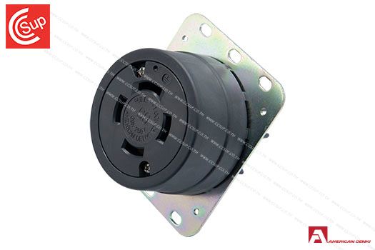 American Denki 4620 LOCKING TYPE RECEPTACLE 3P(3P,4W GND) 60A 250V