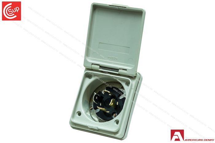 American Denki 4365NW  WATERPROOF FLANGD INLET  3P(3P,4W GND) 30A 600V