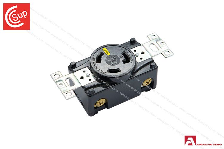 American Denki 3110-L5 LOCKING TYPE RECEPTACLE  2P(2P,3W GND) 15A 125V
