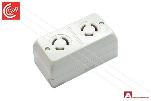 American Denki 3111D LOCKING TYPE WALL MOUNT RECEPTACLE 2P(2P,3W GND) 15A 125V