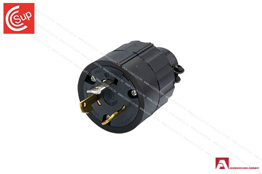 American Denki 3362R LOCKING TYPE PLUG 3P(3P,3W) 30A 600V