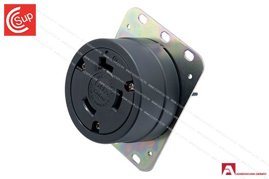 American Denki 3660 LOCKING TYPE RECEPTACLE 3P(3P,3W ) 60A 600V