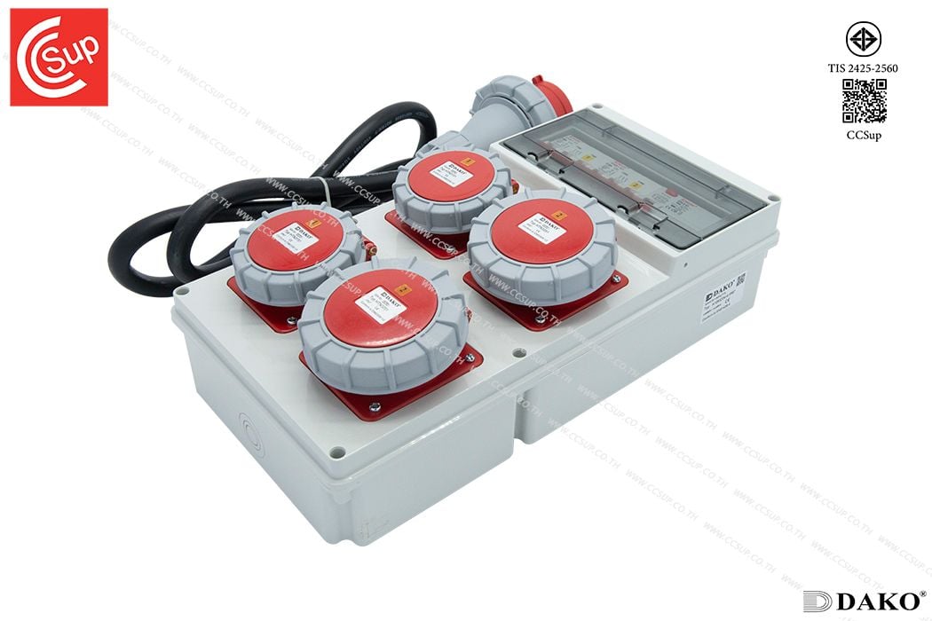 DAKO Plug A10MC04-4 Distribution Box 32A 3P+N+E 400V IP55