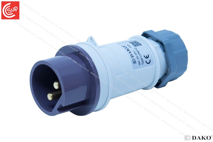 DAKO Plug LVN012 ปลั๊กตัวผู้ 2P 16A 20-25V IP44