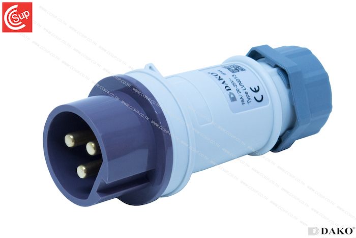 DAKO Plug LVN013 ปลั๊กตัวผู้ 3P 16A  20-25V  IP44