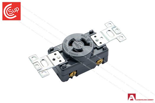 American Denki 3120 LOCKING TYPE RECEPTACLE   3P(3P,4W GND) 15A 250V