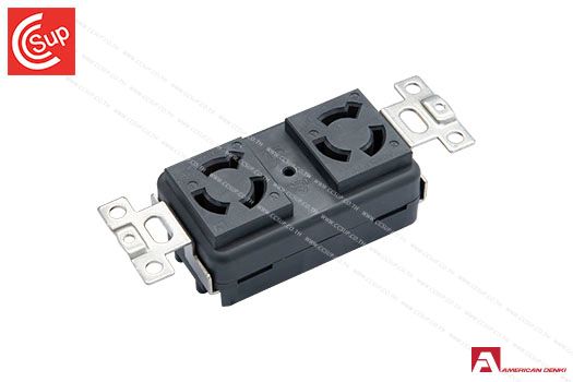 American Denki 3120HD-BK LOCKING TYPE RECEPTACLE  3P(3P,4W GND) 15A 250V