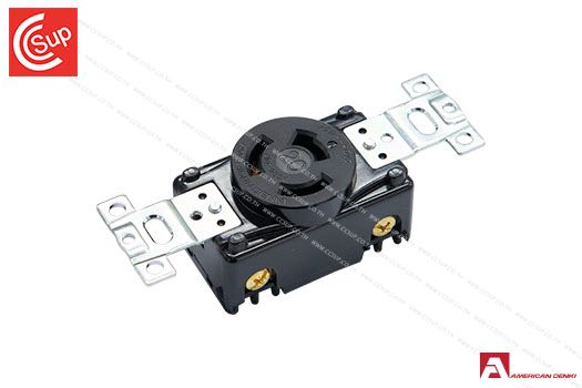 American Denki 3220 LOCKING TYPE RECEPTACLE  3P(3P,3W ) 20A 250V