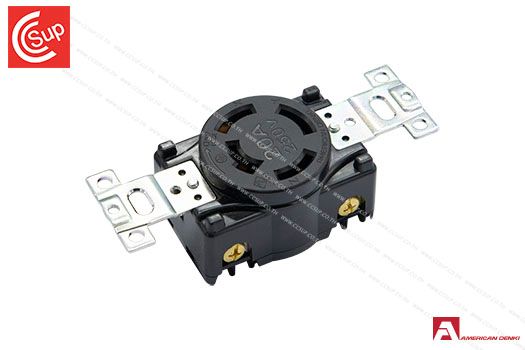 American Denki 4220  LOCKING TYPE RECEPTACLE  3P(3P,4W GND) 20A 250V