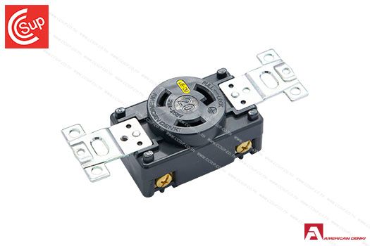 American Denki 3220-L6 LOCKING TYPE RECEPTACLE 2P(2P,3W GND) 20A 250V