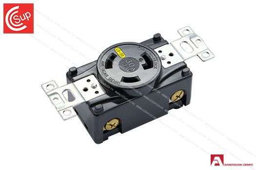 American Denki 3310-L5 LOCKING TYPE RECEPTACLE 2P(2P,3W GND) 30A 125V