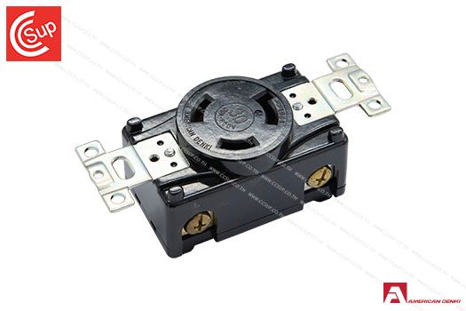 American Denki 3360 LOCKING TYPE RECEPTACLE 3P(3P,3W ) 30A 600V