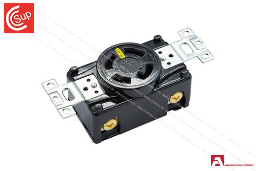 American Denki 4320-L15 LOCKING TYPE RECEPTACLE  3P(3P,4W GND) 30A 250V