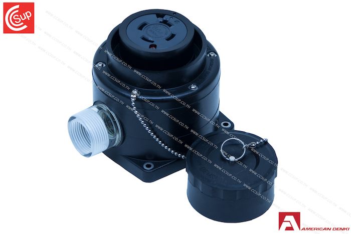 American Denki 4661RW LOCKING TYPE WATERPROOF MOUNT RECEPYACLE  3P(3P,4W GND) 60A 600V