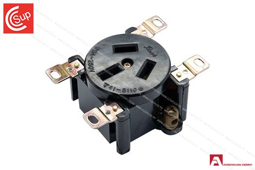 American Denki 330B LOCKING TYPE BLADE RECEPTACLE 3P(3P,3W ) 30A 250V