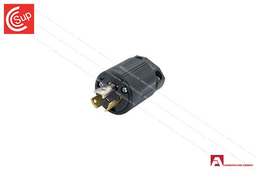 American Denki 3112N-L5 LOCKING TYPE PLUG 2P(2P,3W GND) 15A 125V