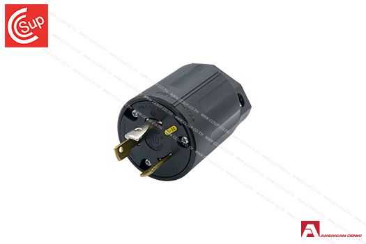 American Denki 3312N-L5 LOCKING TYPE PLUG 2P(2P,3W) 30A 125V