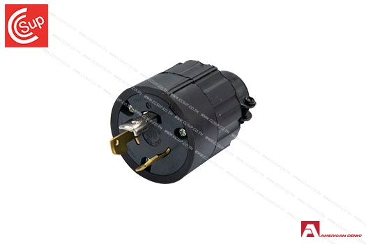 American Denki 3322R LOCKING TYPE PLUG 3P(3P,3W ) 30A 250V