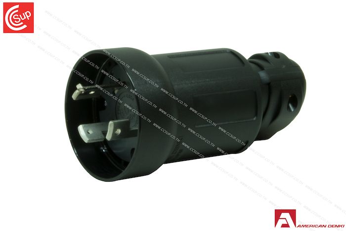 American Denki 3662E LOCKING TYPE PLUG 3P(3P,3W) 60A 600V
