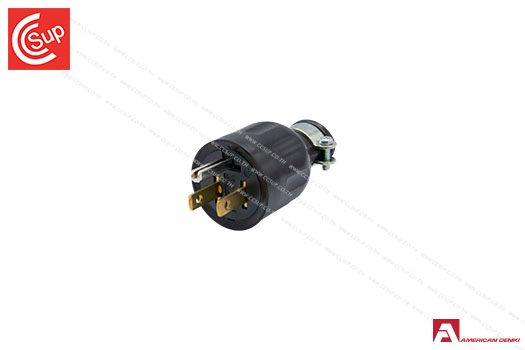 American Denki 7112GR-NEW STRAIGTH BLADE TYPE PLUG 2P(2P,3W GND) 15A 125V