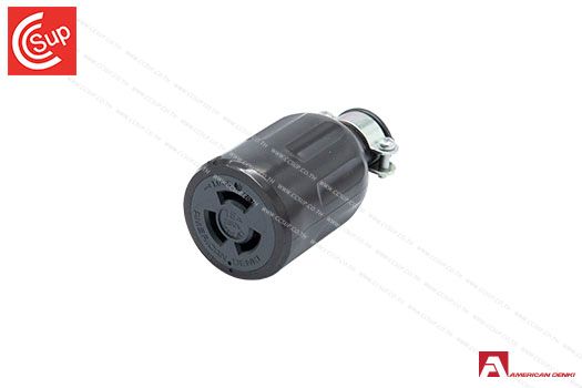 American Denki 3124R  LOCKING TYPE CONNECTOR BODY  2P(2P,3W GND) 15A 250V
