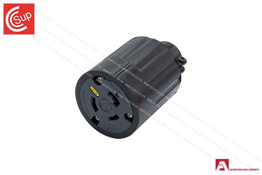 American Denki 3314R-L5  LOCKING TYPE CONNECTOR BODY  2P(2P,3W GND) 30A 125V