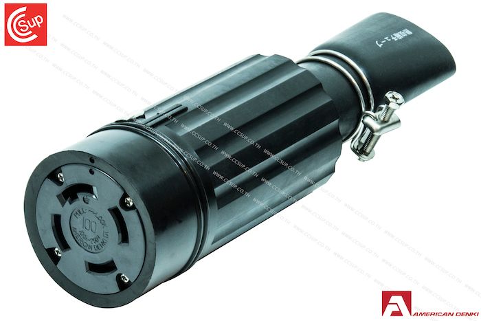 American Denki 41024RW LOCKING TYPE CONNECTOR BODY 3P(3P,4W GND) 100A 250V