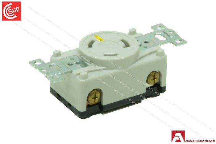 American Denki 3110-L5-IV LOCKING TYPE RECEPTACLE  2P(2P,3W GND) 15A 125V