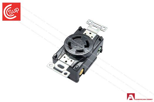 American Denki 4320-L15UL LOCKING TYPE RECEPTACLE 3P(3P,4W GND) 30A 250V