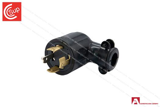 American Denki 4222RL LOCKING TYPE PLUG 3P(3P,4W GND) 20A 250V