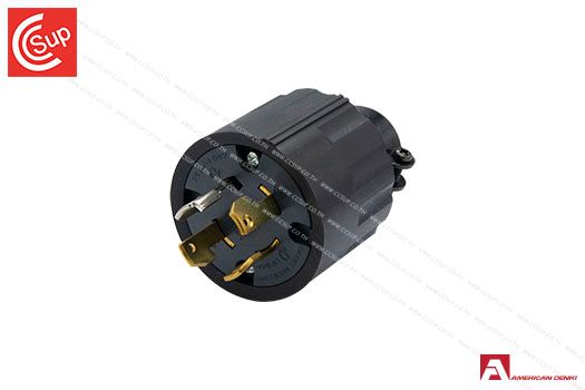 American Denki 4322R LOCKING TYPE PLUG 3P(3P,4W GND) 30A 250V