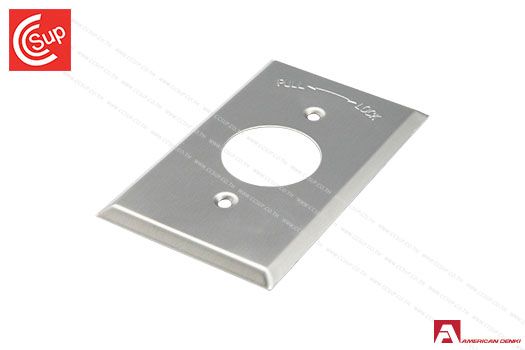 American Denki  141S  Stainless Wall Plate for Receptacle