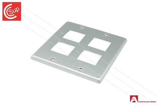 American Denki  1042A  Aluminium Wall Plate for Receptacle