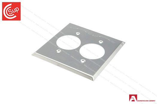 American Denki 161-1S Stainless Wall Plate for Receptacle