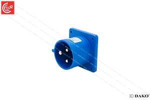 DAKO Plug HTN623 FLANGED INLETS 2P+E 32A 230V IP44
