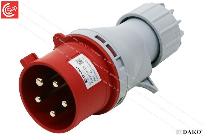 DAKO Plug HTN725 PLUGS WITH PHASE INVERTER 3P+N+E 32A 400V IP67