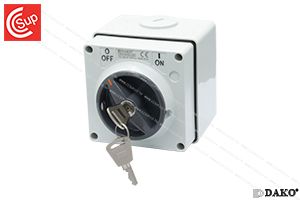 DAKO DKF56SWK1-220 WATERPROOF KEY ROTARY SWITCH 2P 20A 250V