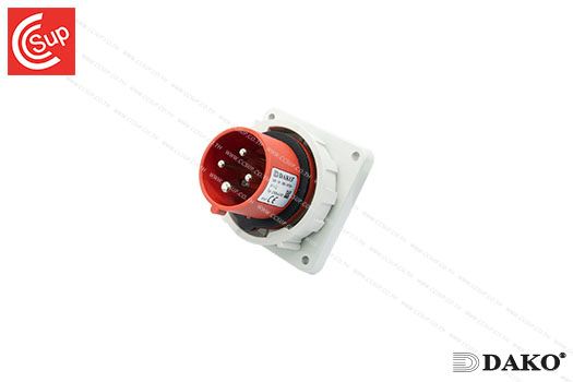DAKO Plug DKN6141 FLANGE INLETS 3P+E 16A 400V IP67