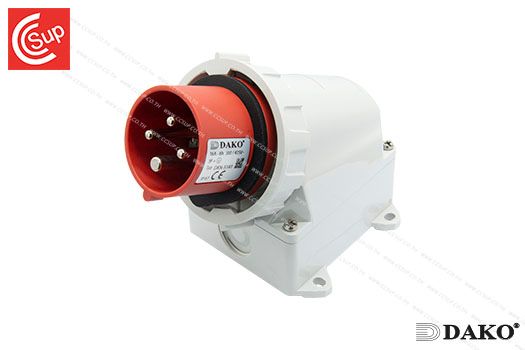 DAKO Plug DKN5141 WATERPROOF WALL INLET 3P+E 16A 400V IP67