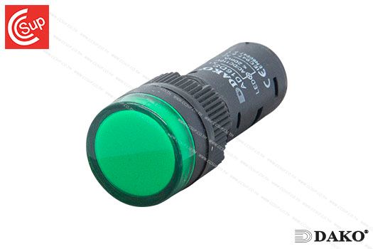 DAKO AD16DS-G024 PILOT LAMP 24V (GREEN) 16 mm.