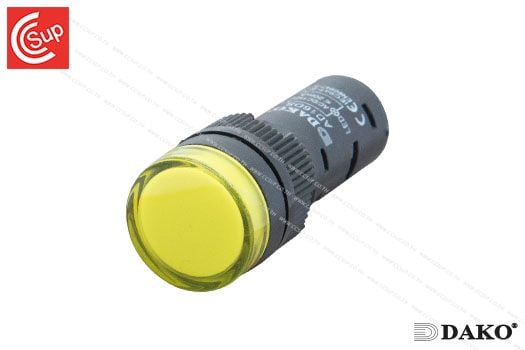 DAKO AD16DS-Y024 PILOT LAMP 24V (YELLOW) 16 mm.