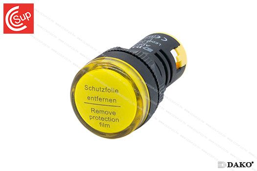 DAKO AD22DS-Y380 PILOT LAMP 380V (YELLOW) 22 mm.