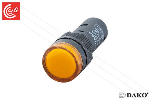 DAKO AD16DS-O220 PILOT LAMP 220V (ORANGE) 16 mm.