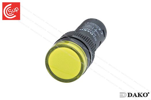 DAKO AD16DS-Y220 PILOT LAMP 220V (YELLOW) 16 mm.