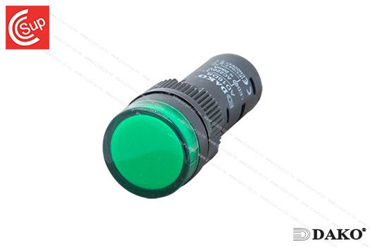 DAKO AD16DS-G220 PILOT LAMP 220V (GREEN) 16 mm.