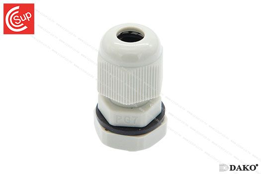 DAKO P-PG7 NYLONCABLE GLAND (GREY) SPIRAL PG